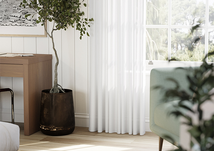 Casoria Voile, White Horizon - Made to Measure Curtains - Image 5